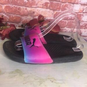 Puma Cool Cat Rainbow Ombre Slide Sandals